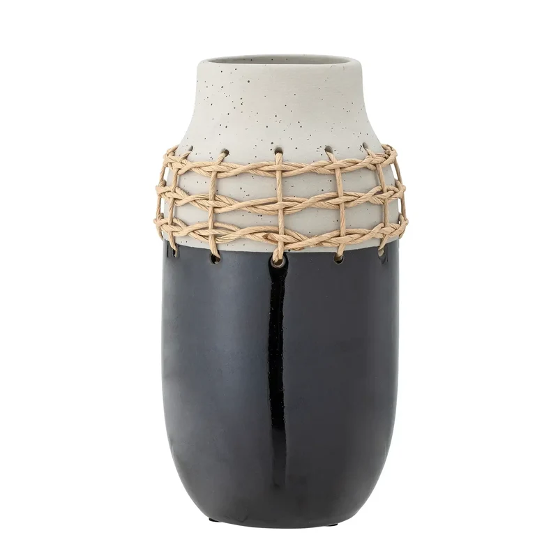 Vaas keramiek zwart Janie 32cm