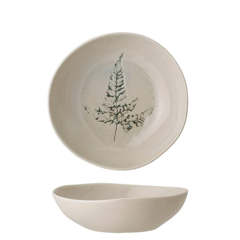 Diep bord aardewerk nature Bea 21cm