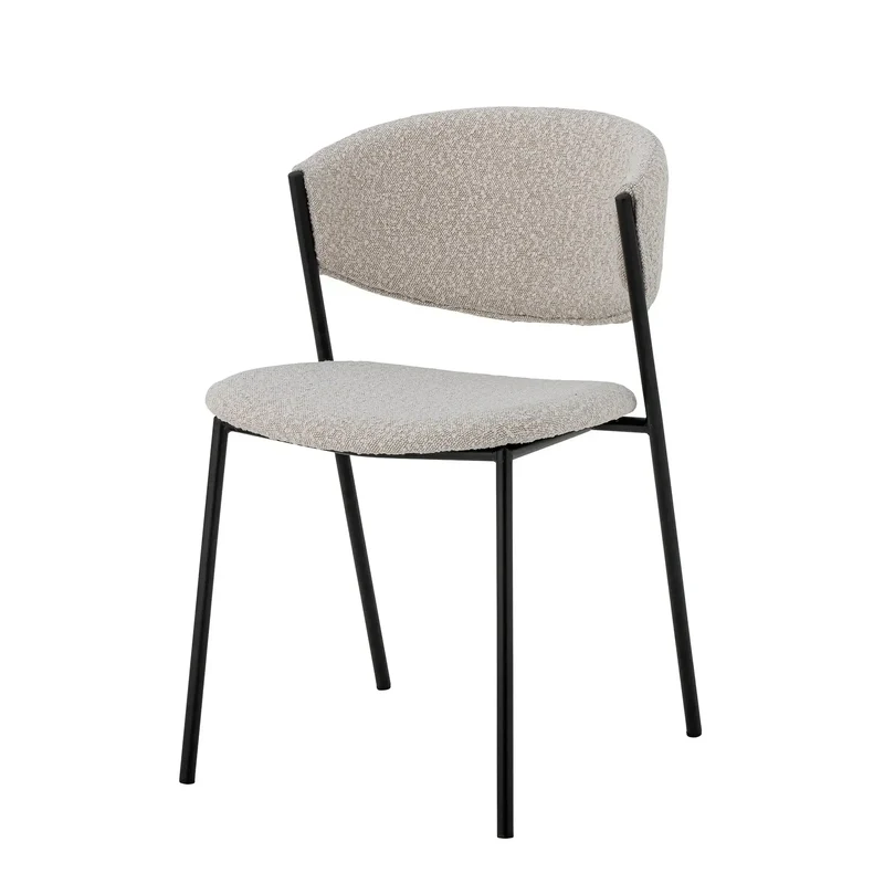 Eetkamerstoel polyester wit Marlo