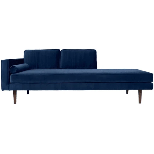 Chaise-longue WIND in velluto