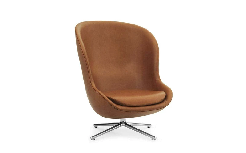Poltrona HYG LOUNGE Chair High in Pelle by Normann Copenhagen - Restylit Shop