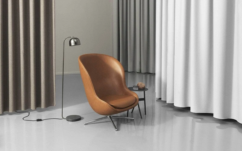 Poltrona HYG LOUNGE Chair High in Pelle by Normann Copenhagen - Restylit Shop