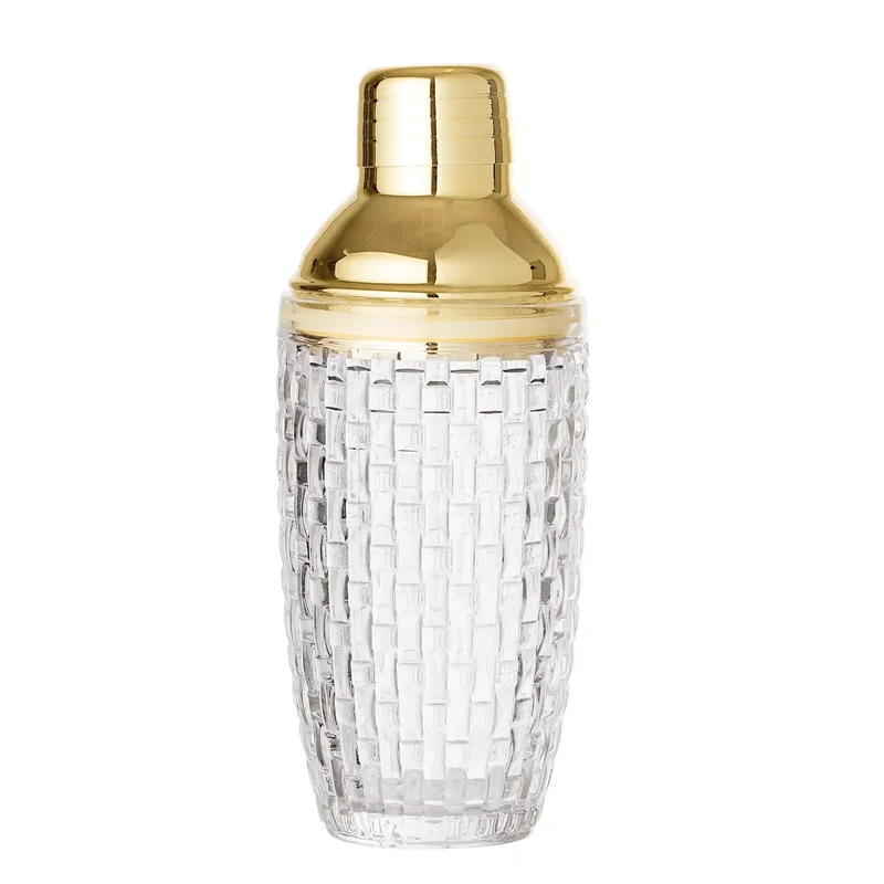 Cocktailshaker glas transparant 19,5cm