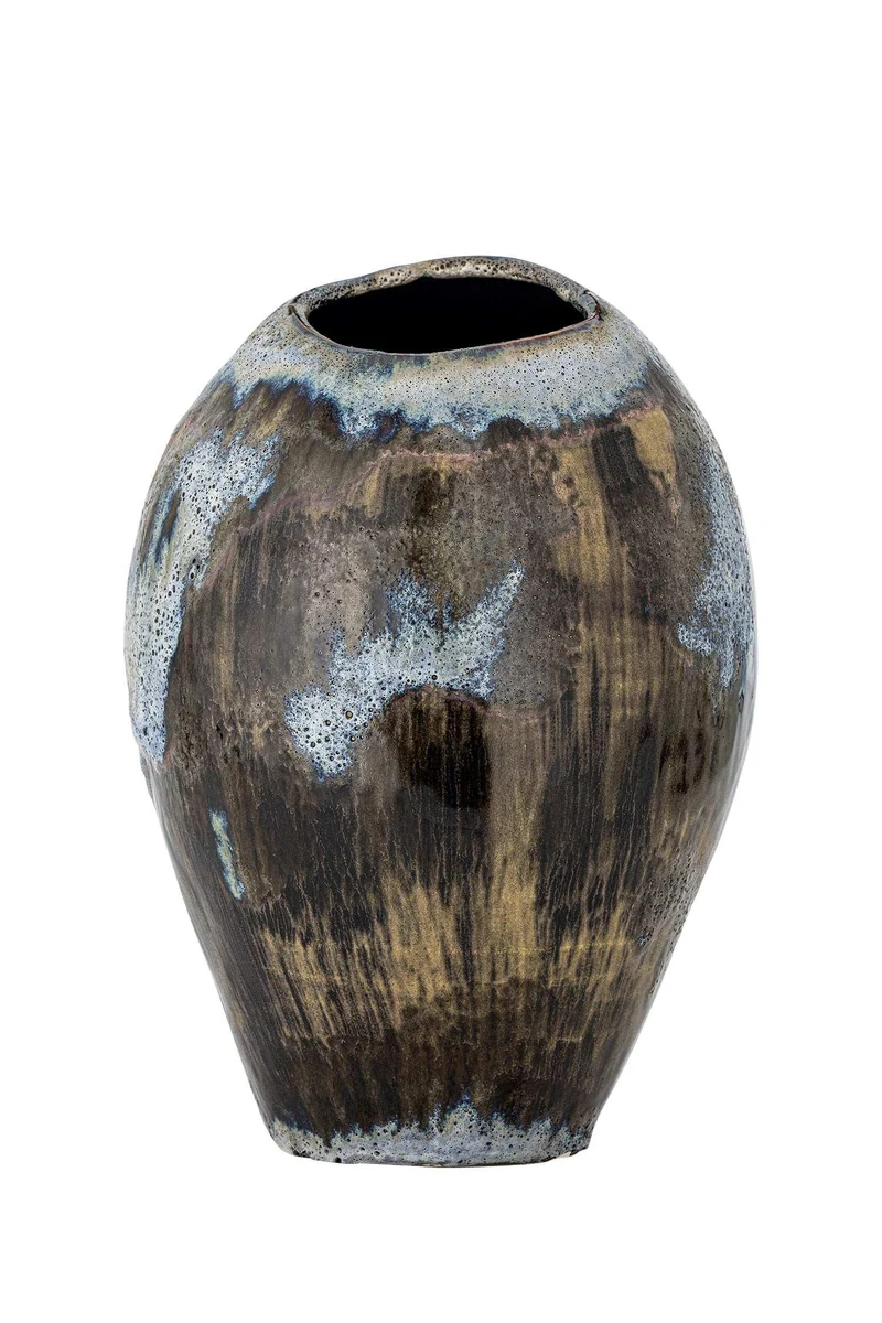 Vaas aardewerk bruin Senja 31cm