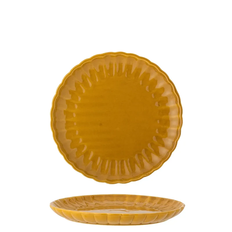 Bord aardewerk geel Latina 20cm