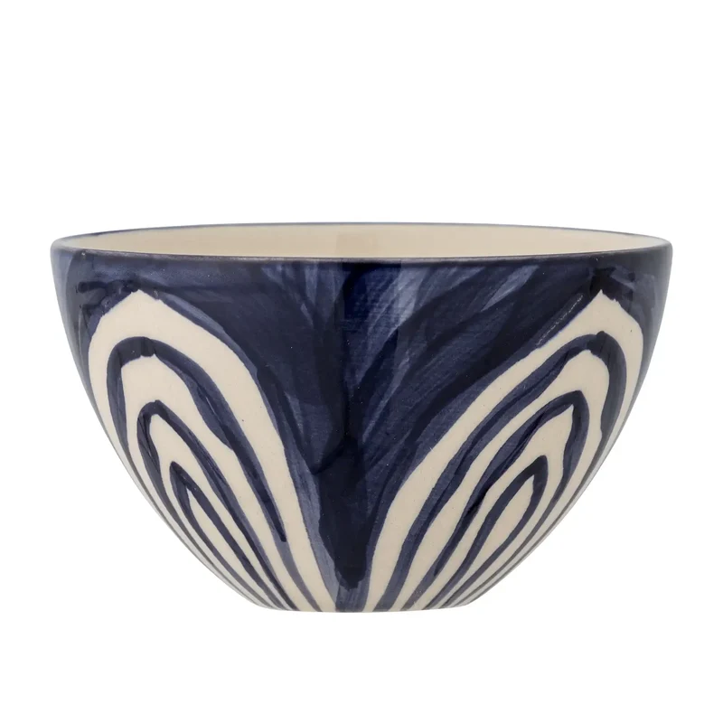 Schaal aardewerk blauw Shama 12cm