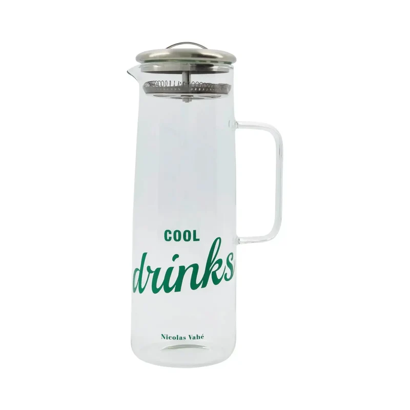 Kruik met deksel Strain Helder Zilver 1,5 liter