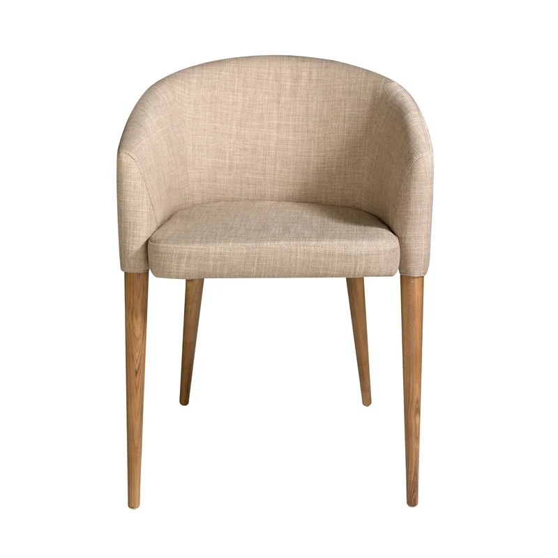 Sedia in tessuto beige