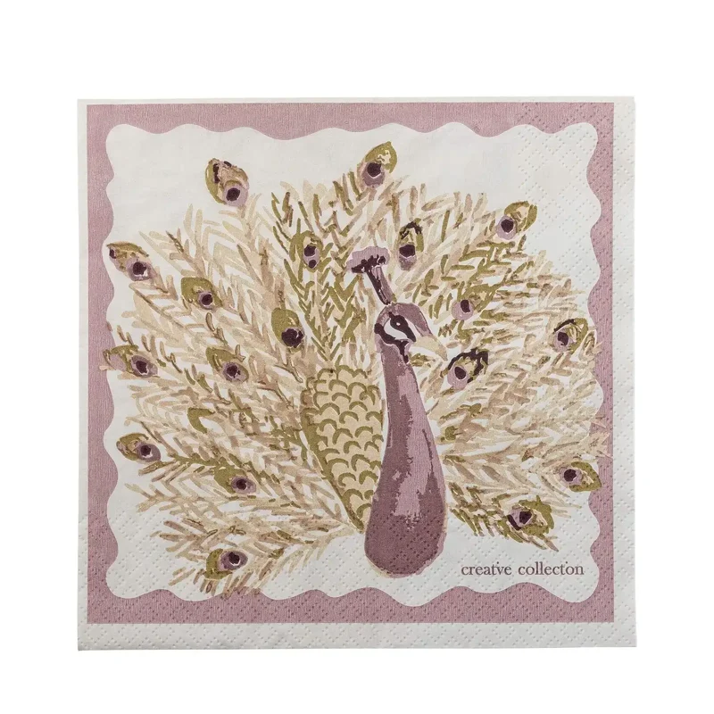 Servetten papier roze Petrilli