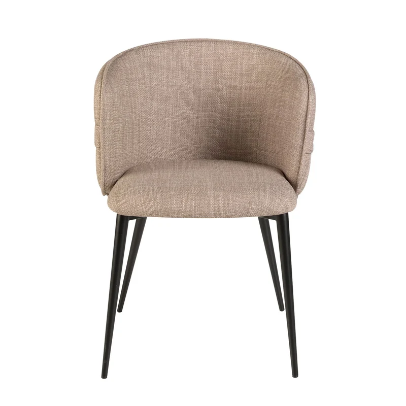 Sedia in tessuto marrone