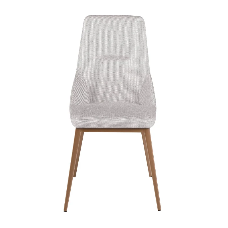 Sedia in tessuto grigio chiaro
