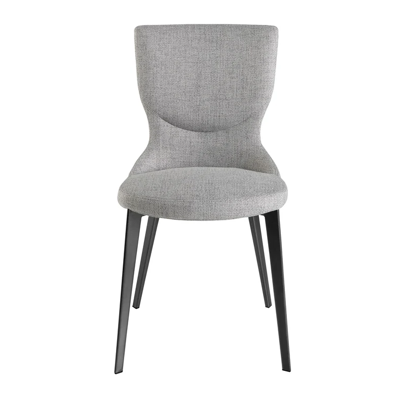 Sedia in tessuto grigio