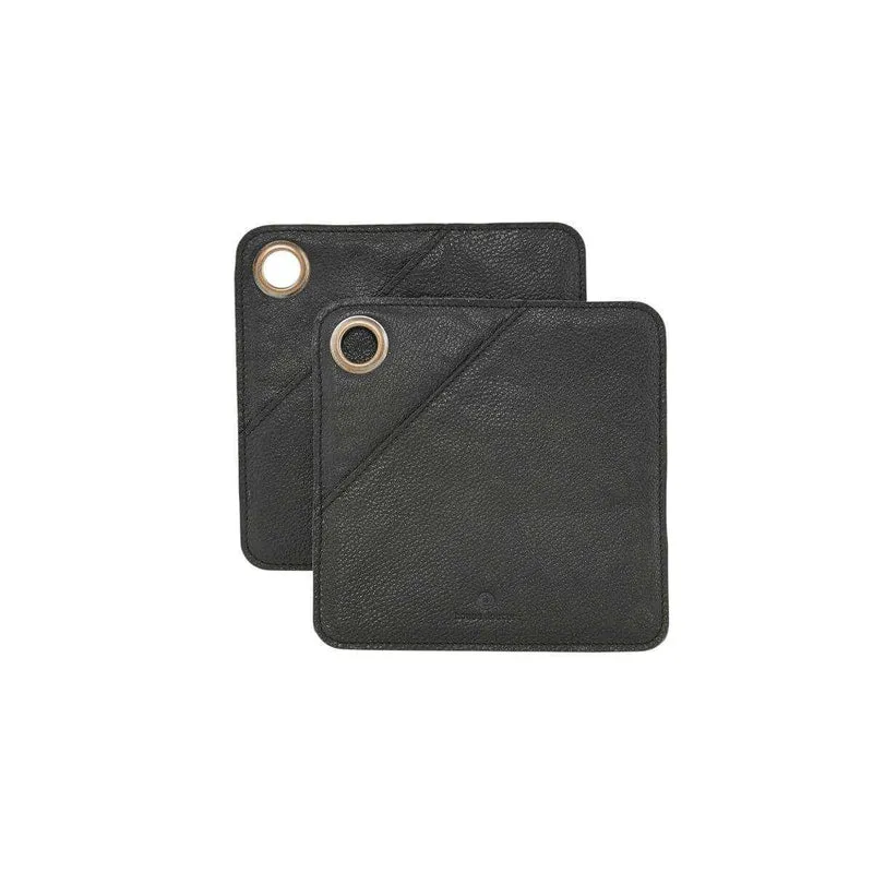 Pannenlappen Square zwart - set van 2