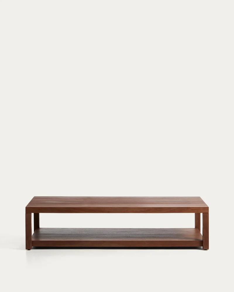 Couchtisch Norani aus massivem Akazienholz und Akazienfurnier 150 x 70 cm