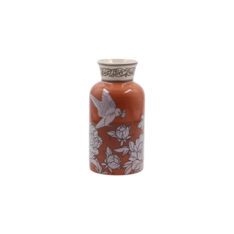 Earthy Bloom vaas bruin 18cm