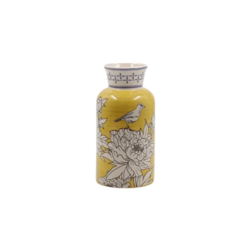 Sunshine Bloom vaas geel 18cm
