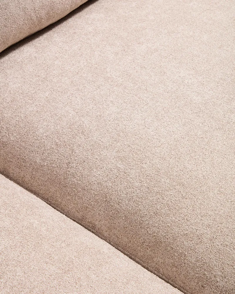 4-Sitzer-Sofa Gala aus Microbouclé mit Chaiselongue links in Beige, FSC Mix Credit, 300 cm