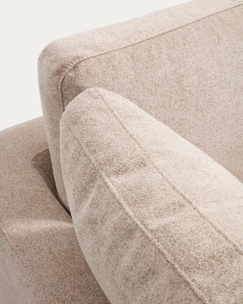 4-Sitzer-Sofa Gala aus Microbouclé mit Chaiselongue links in Beige, FSC Mix Credit, 300 cm