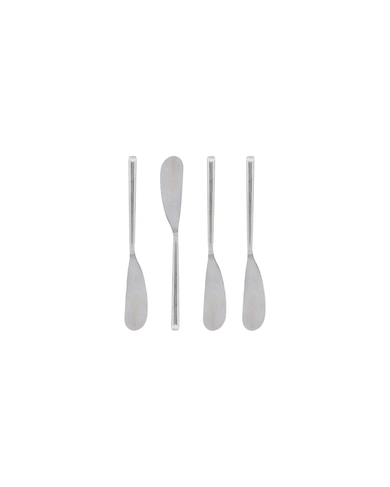 Botermessen Daily zilver - 4 stuks