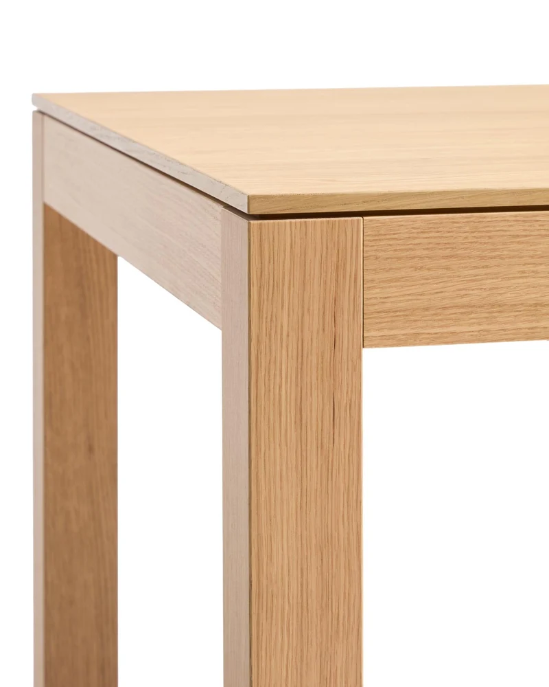 Ausziehtisch Narevi aus Eichenfurnier mit naturfarbenem Finish 130 (190) x 80 cm