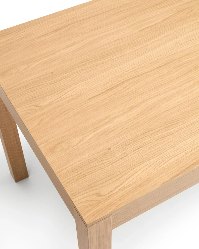 Ausziehtisch Narevi aus Eichenfurnier mit naturfarbenem Finish 130 (190) x 80 cm