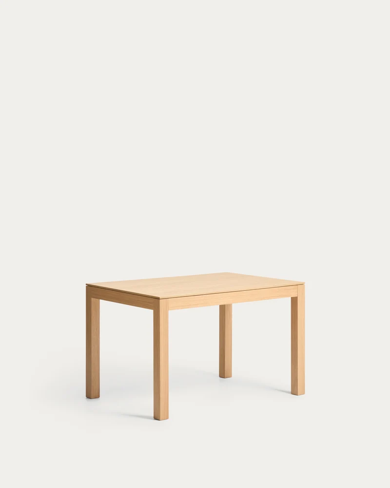 Ausziehtisch Narevi aus Eichenfurnier mit naturfarbenem Finish 130 (190) x 80 cm