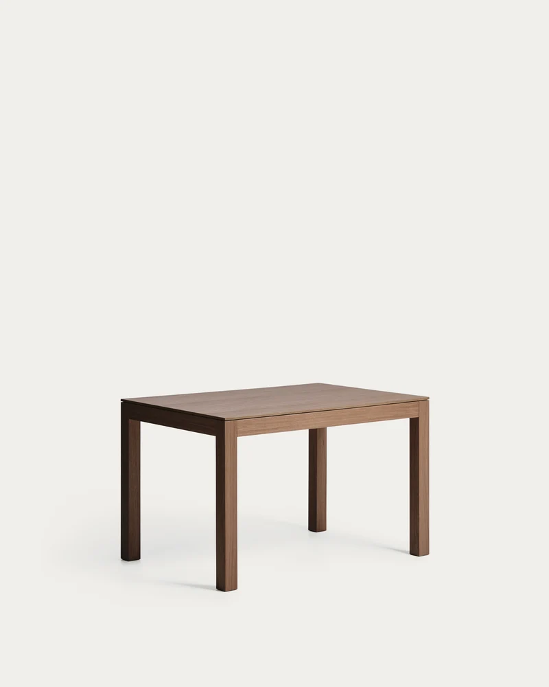 Ausziehtisch Narevi aus Eichenfurnier mit Walnuss-Finish 130 (190) x 80 cm