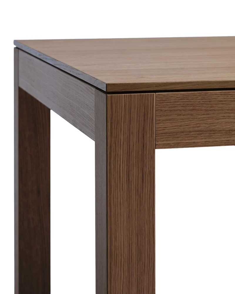Ausziehtisch Narevi aus Eichenfurnier mit Walnuss-Finish 170 (230) x 80 cm