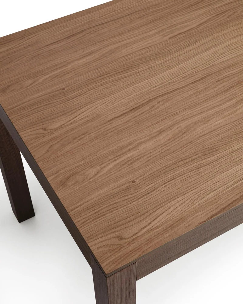 Ausziehtisch Narevi aus Eichenfurnier mit Walnuss-Finish 170 (230) x 80 cm