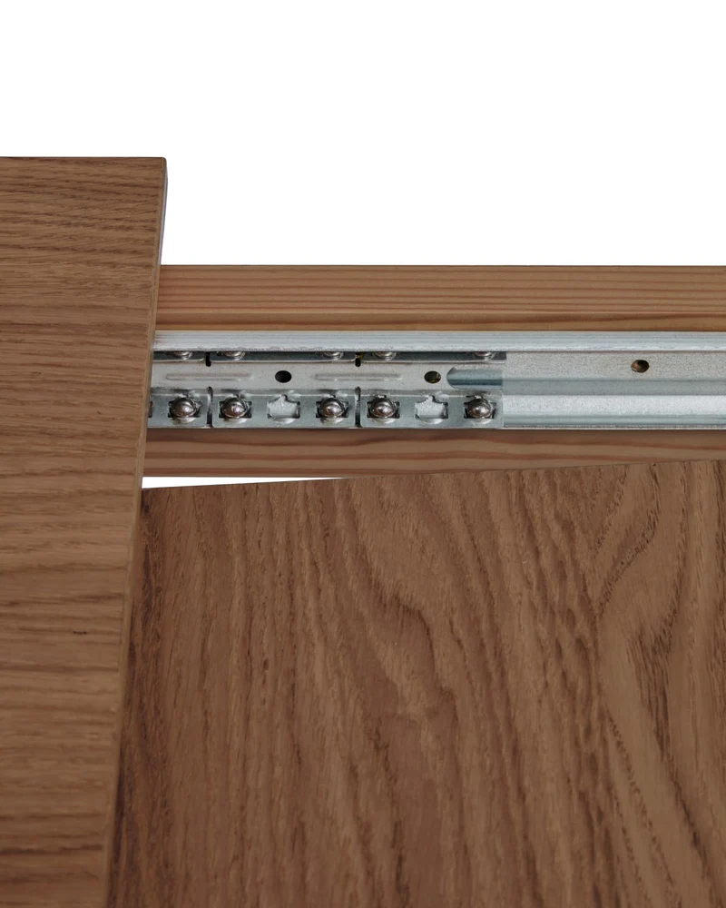 Ausziehtisch Narevi aus Eichenfurnier mit Walnuss-Finish 170 (230) x 80 cm