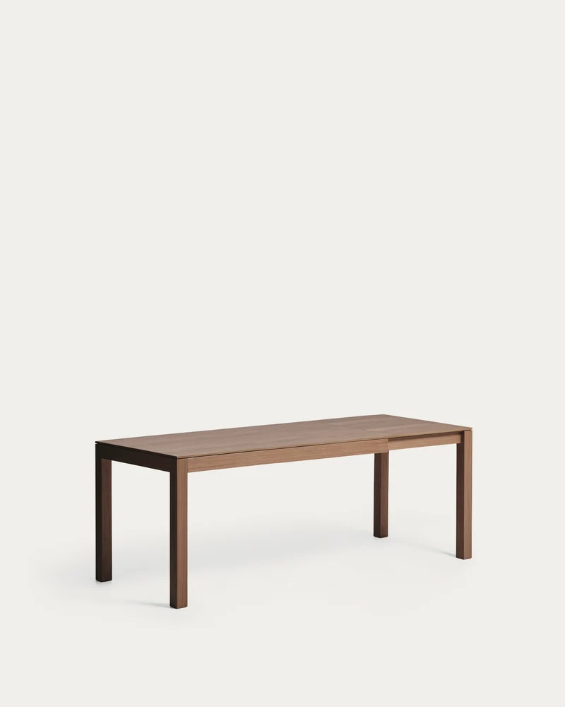 Ausziehtisch Narevi aus Eichenfurnier mit Walnuss-Finish 170 (230) x 80 cm