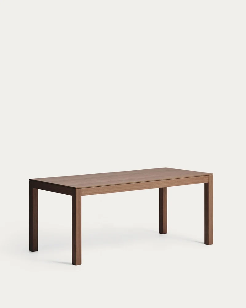 Ausziehtisch Narevi aus Eichenfurnier mit Walnuss-Finish 210 (270) x 100 cm
