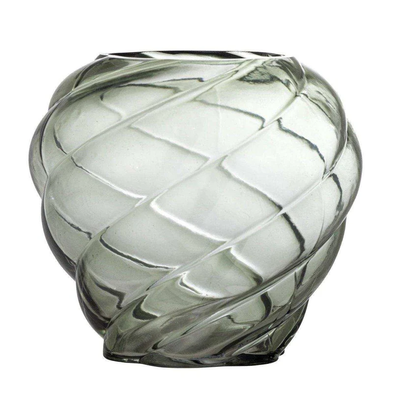 Vaas Leyan groen glas 18cm