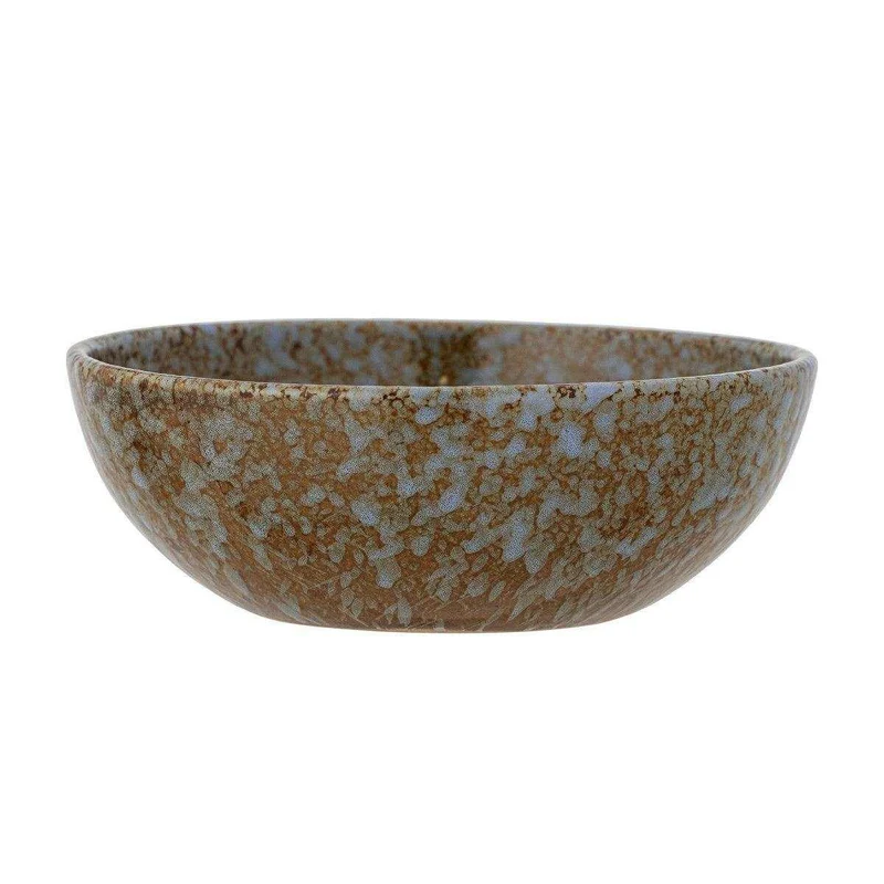 Paula schaaltje blauw en bruin 16cm