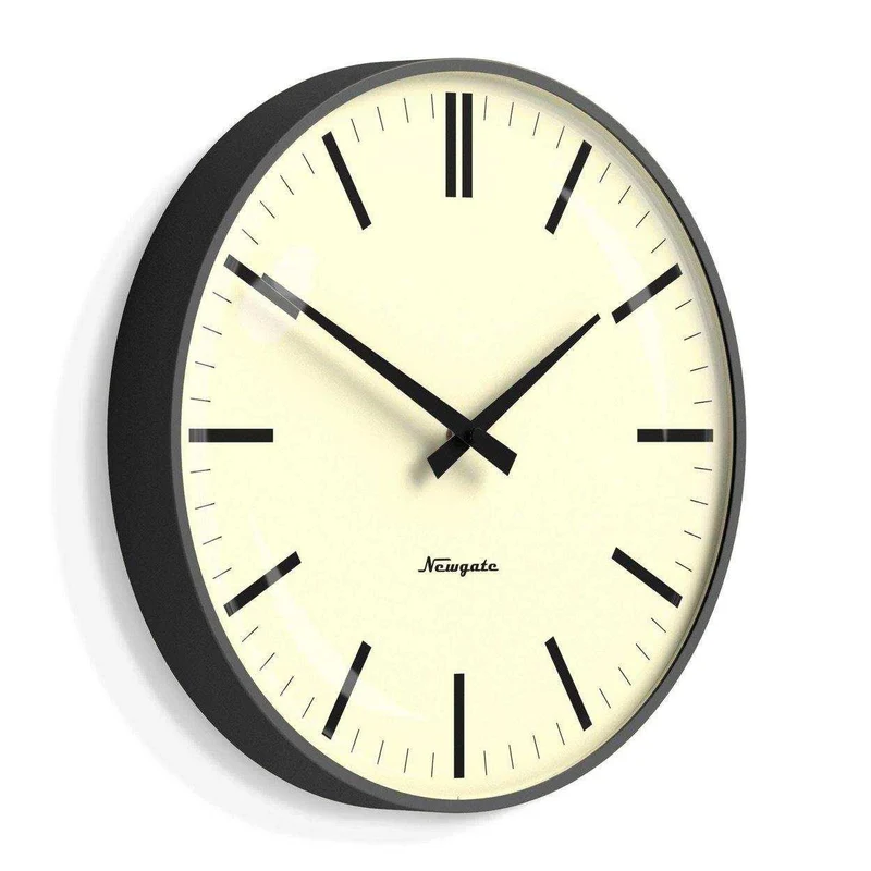 Radio City Lines wandklok – grijs – Ø 33 cm