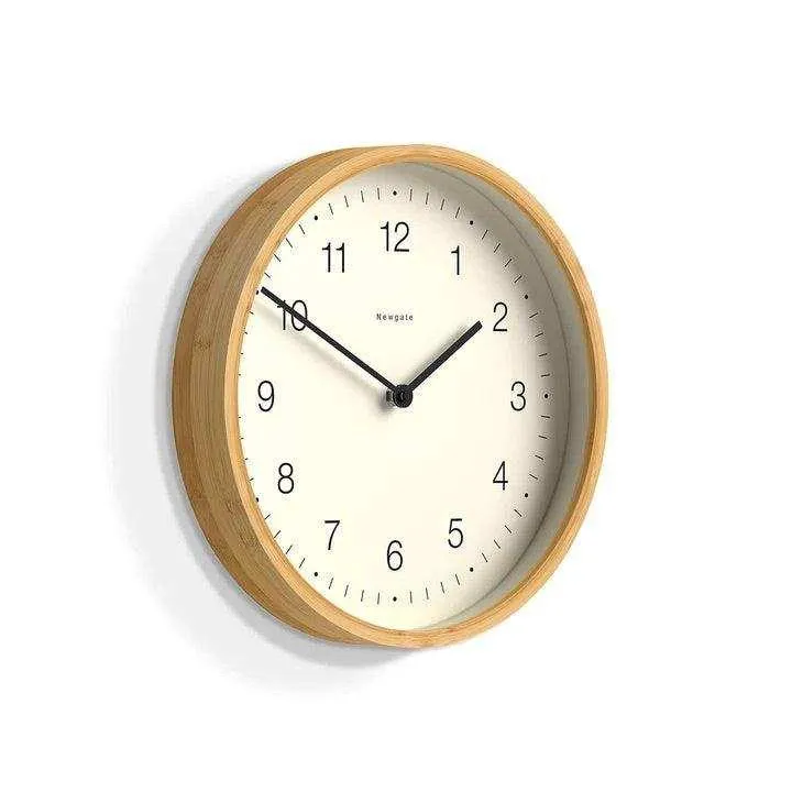 Bali wandklok Bamboo numbers 30cm