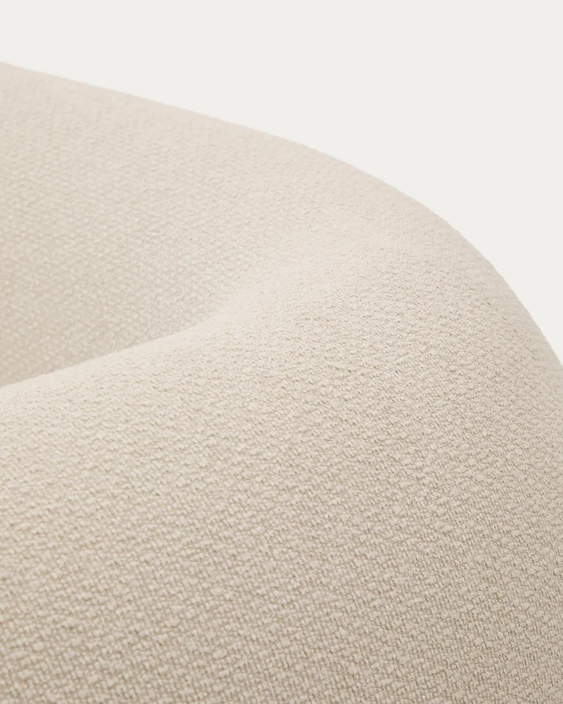 Schwer entflammbares 2-Sitzer-Modularsofa Martina mit Chenille und Chaiselongue rechts in