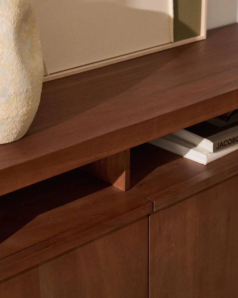 Sideboard Norani aus massivem Akazienholz und Akazienfurnier 180 x 85 cm