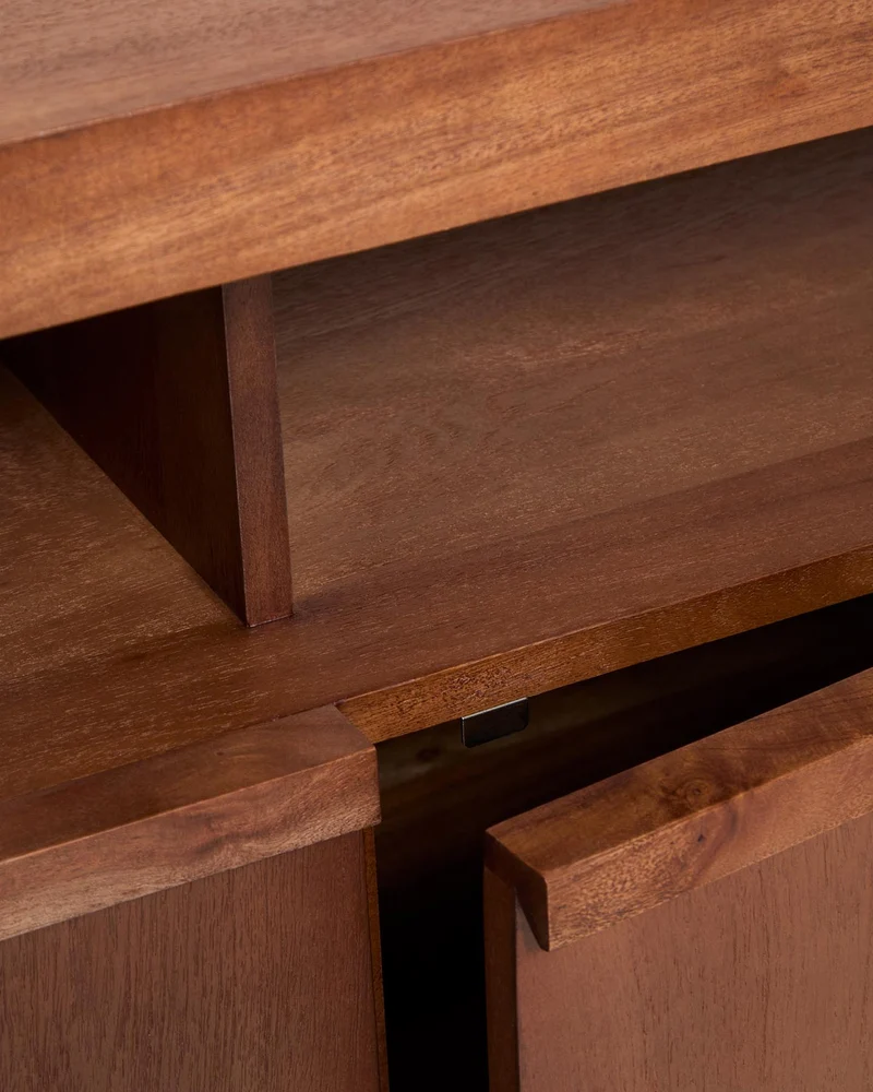 Sideboard Norani aus massivem Akazienholz und Akazienfurnier 180 x 85 cm