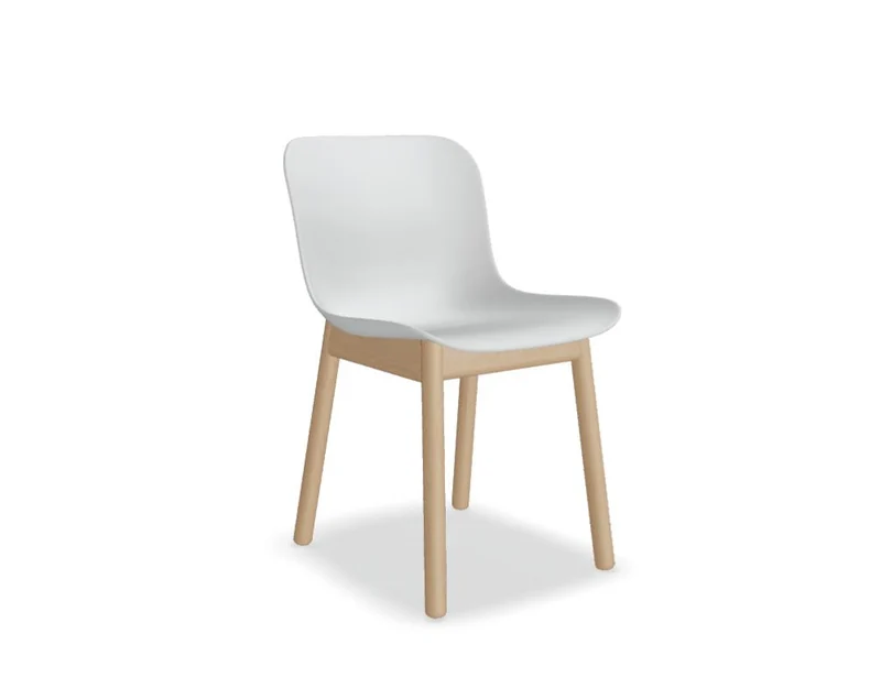 Baltic 2 Basic BLK1P14 - Stuhl mit holzbasis