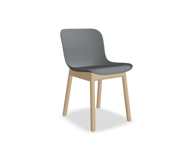 Baltic 2 Classic BLK4P14 - Stuhl mit holzbasis