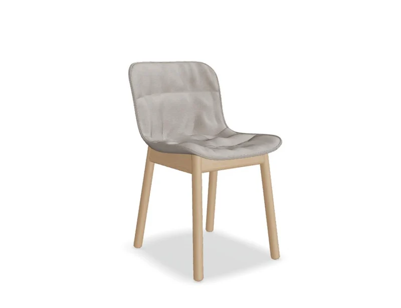 Baltic 2 Soft Duo BLK5P14 - Stuhl mit holzbasis