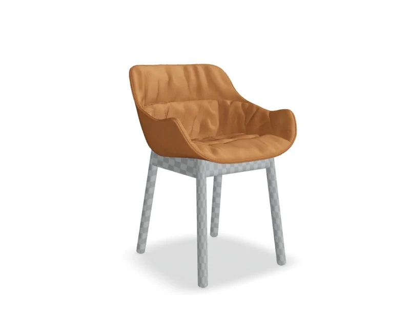 Baltic Soft Duo BL5P14 - Stuhl mit holzbasis