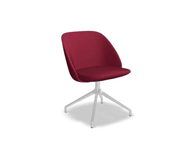 Paralel PR1PP19 - Sessel mit poliertem Aluminiumgestell