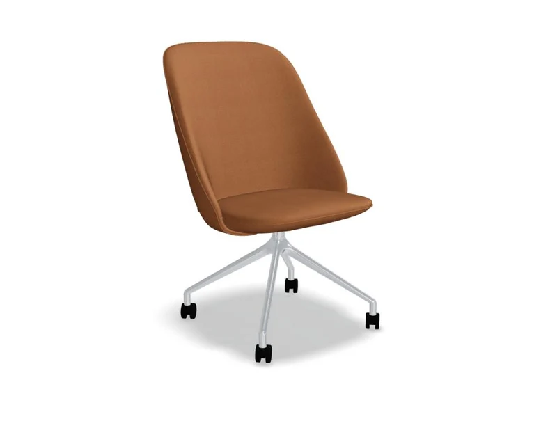 Paralel PR2PP19K - Sessel mit poliertem Aluminiumgestell