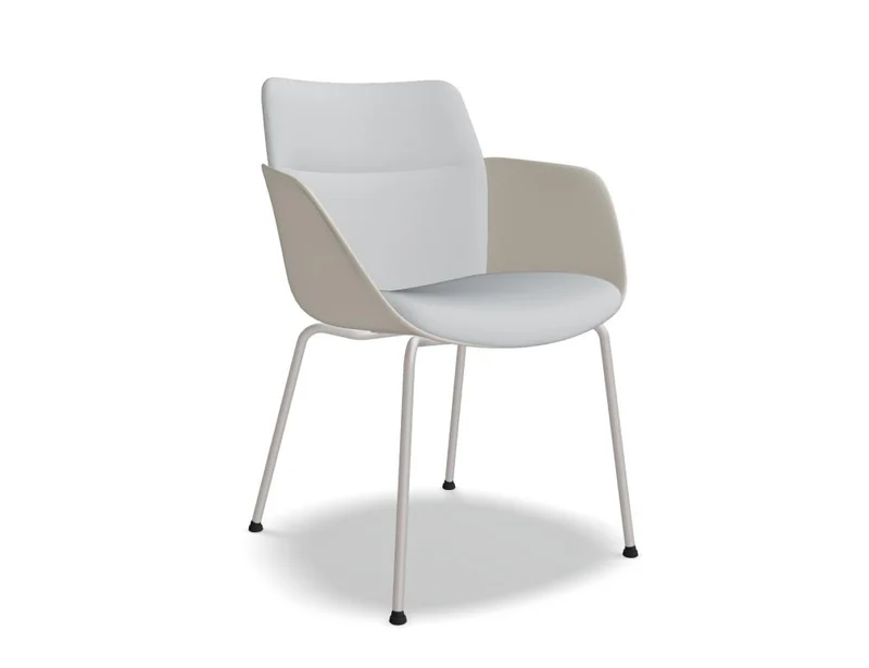 Senda SDA1P1 - Stuhl mit vierbeinigem Metallgestell