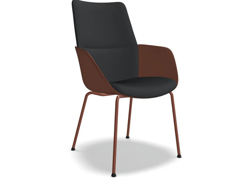 Senda SDA2P1 - Stuhl mit vierbeinigem Metallgestell