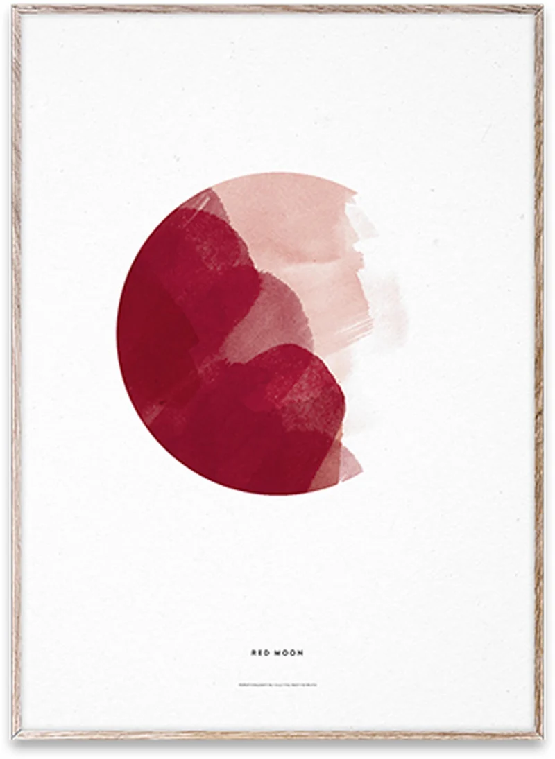 Red Moon Kunstdruck