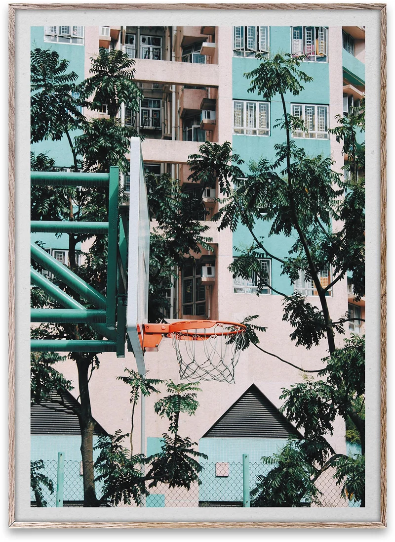 Cities of Basketball 01, Hong Kong Kunstdruck