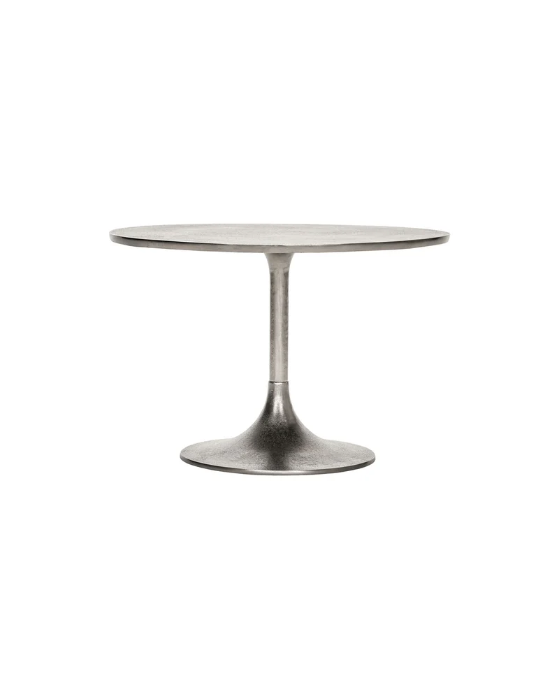 Beistelltisch, HDPan, Silber-Finish